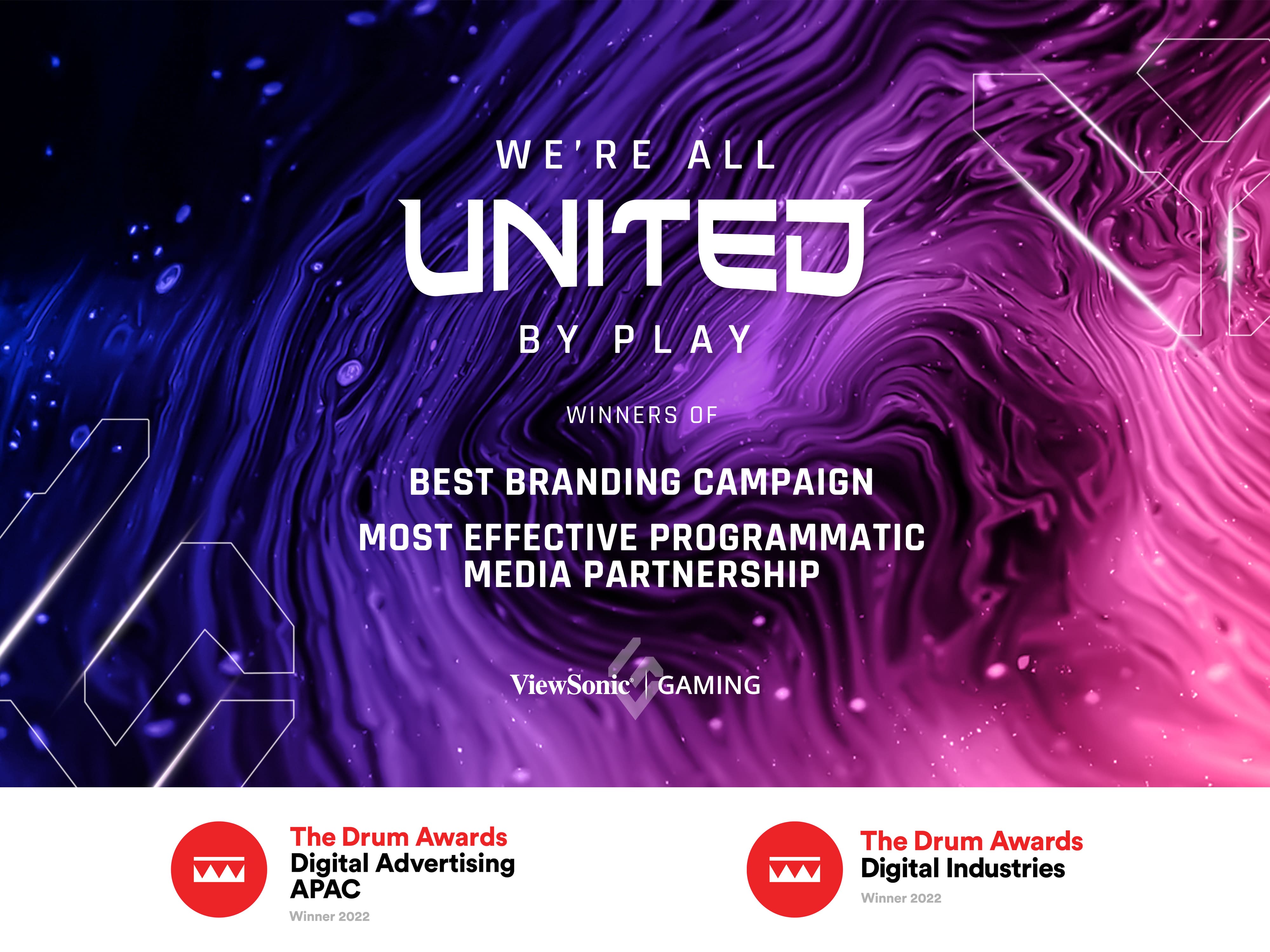 ViewSonic Wins Two The Drum Awards For United by Plan Campaign