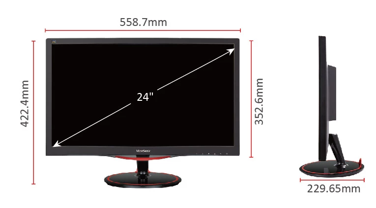 ViewSonic VX2458-MHD 24