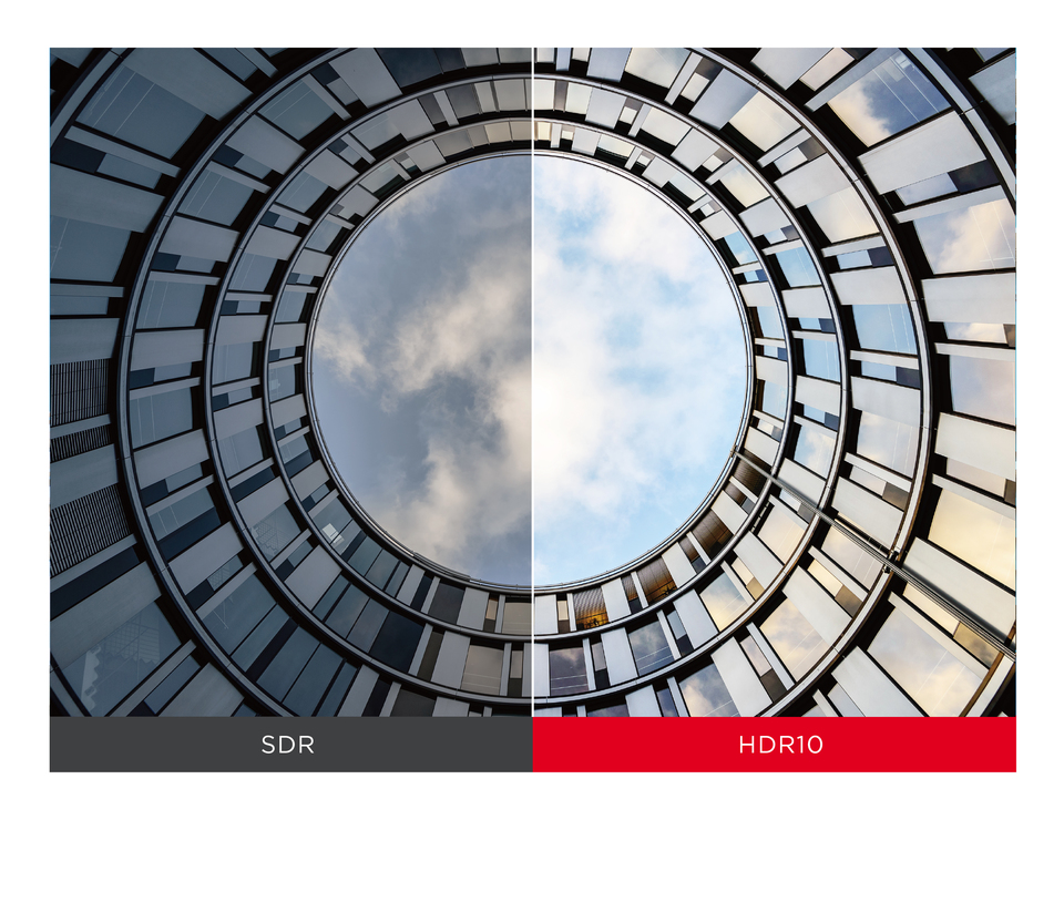 HDR10, yıldız gibi kontrast ve renk doğruluğu sunar. 1