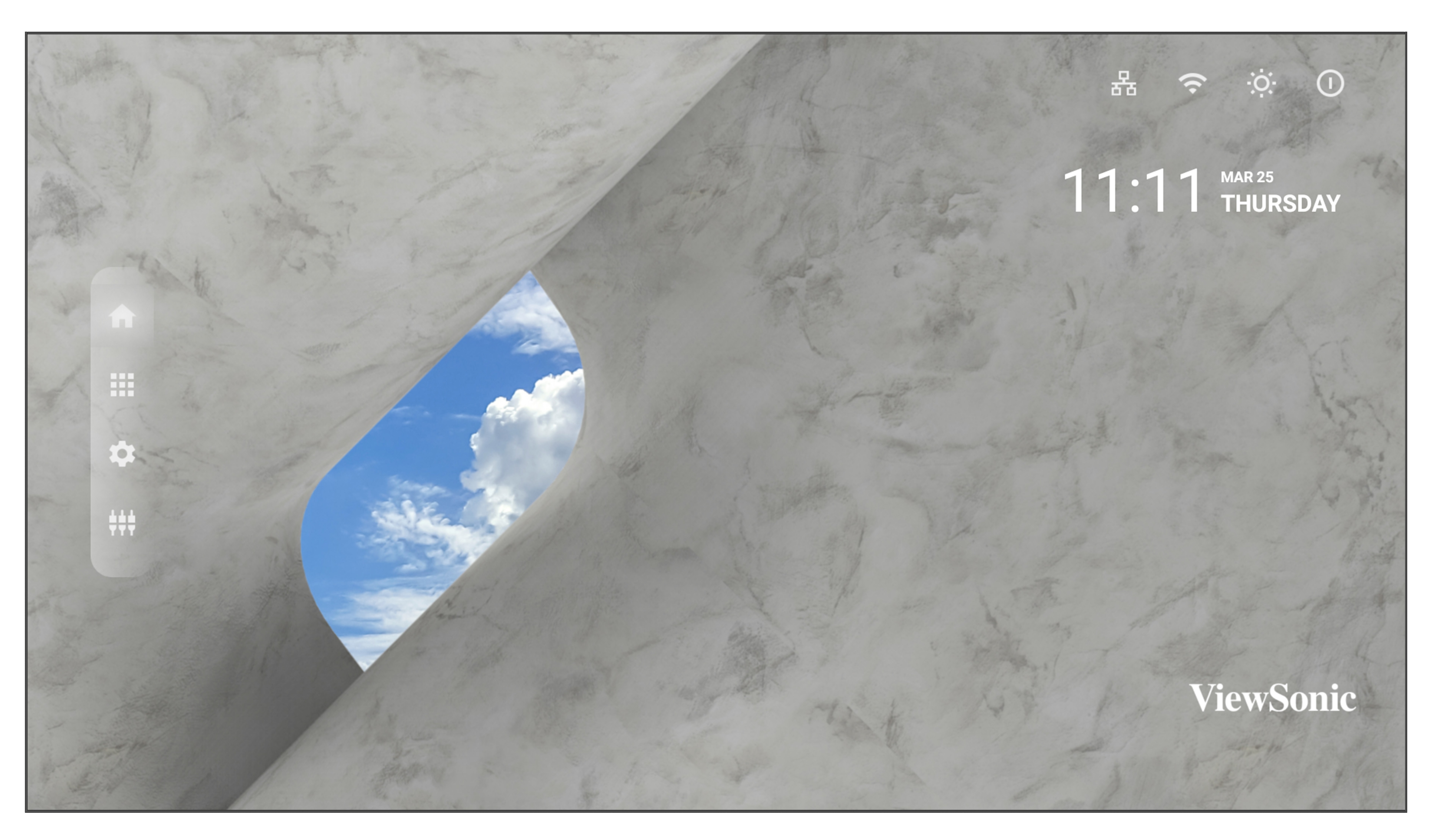 The displays are available in 136'', 163'', and 217'' sizes, featuring a detachable control box for a sleek, frameless presentation.