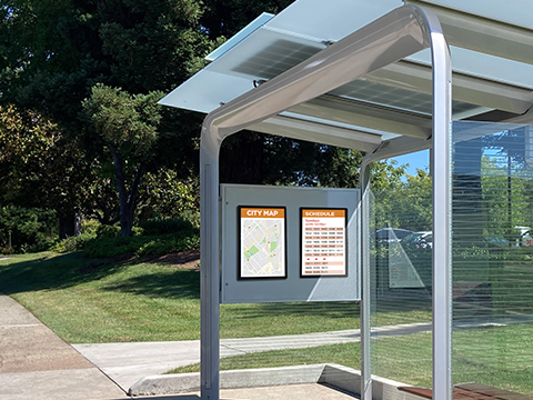 Outdoor Smart Bus Shelters