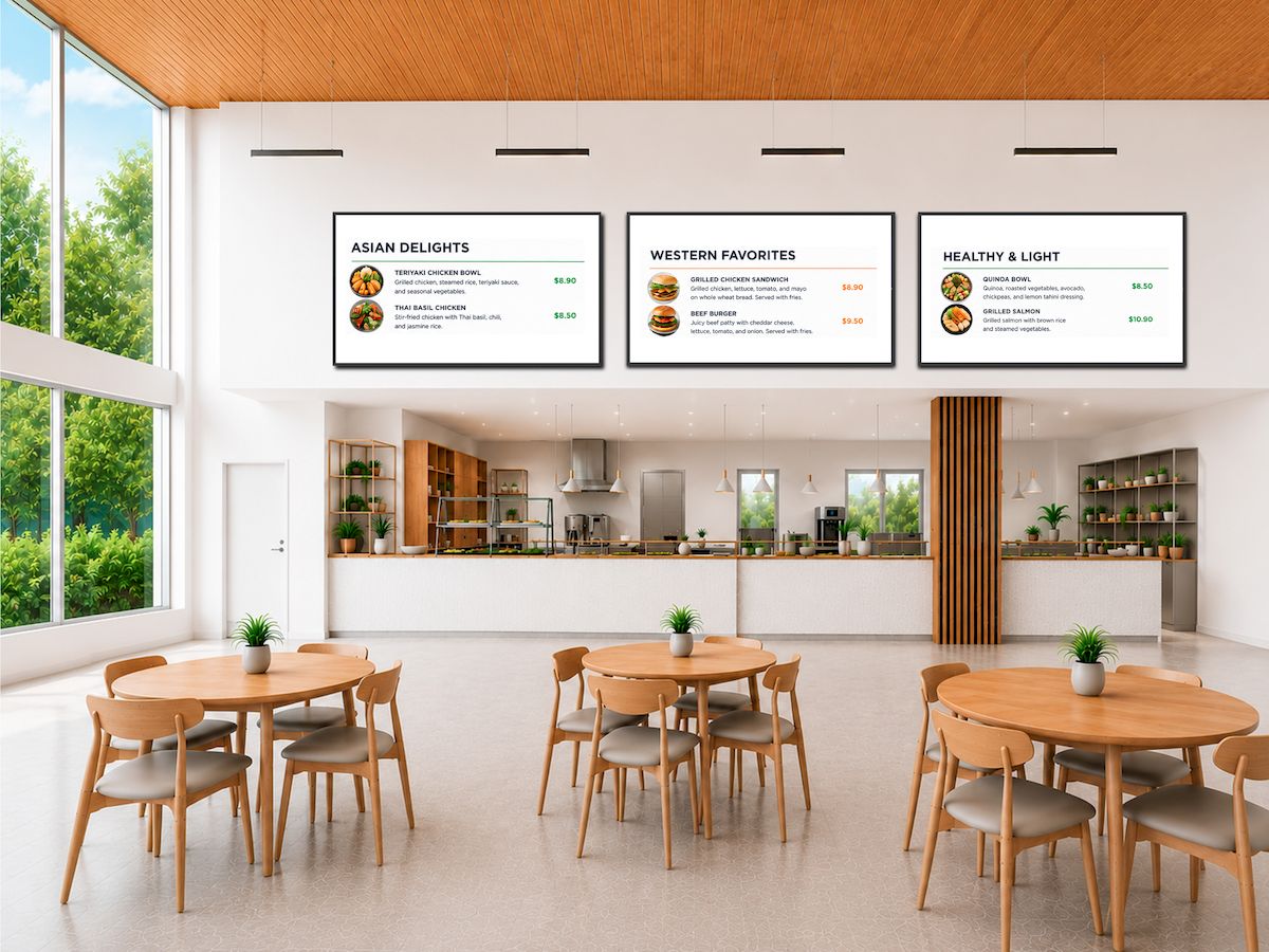 Versatile Menu Boards and Dining Displays