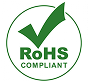 RoHS compliant label indicating a product meets the European Union’s Restriction of Hazardous Substances Directive.
