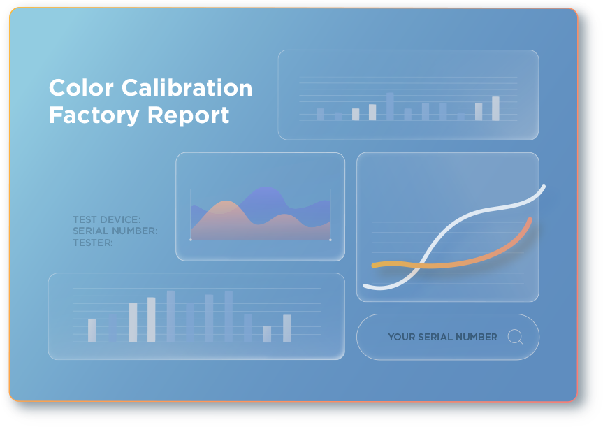 Color Calibration Factory Report graphic.​