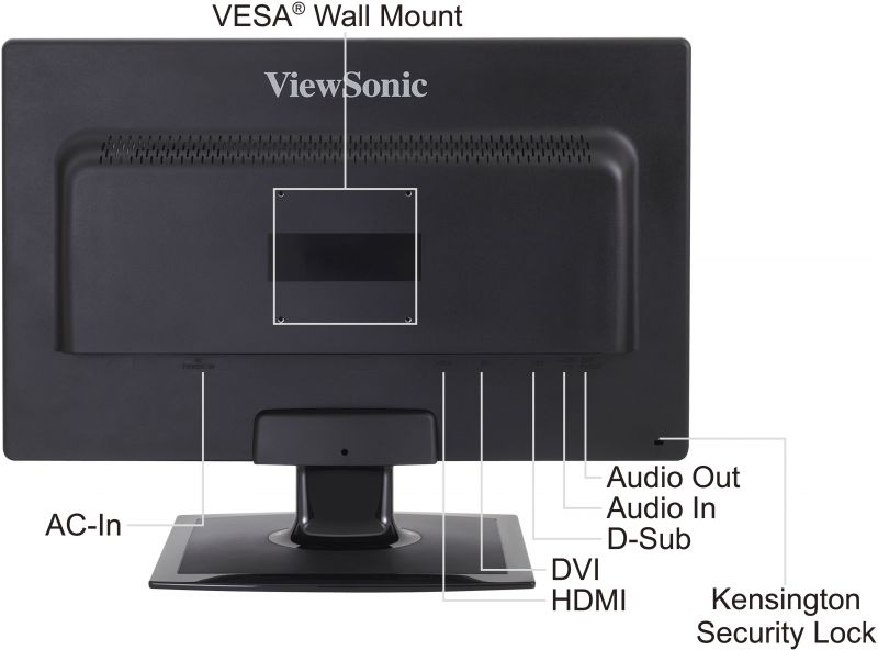 ViewSonic LCD kijelző VX2410mh-LED
