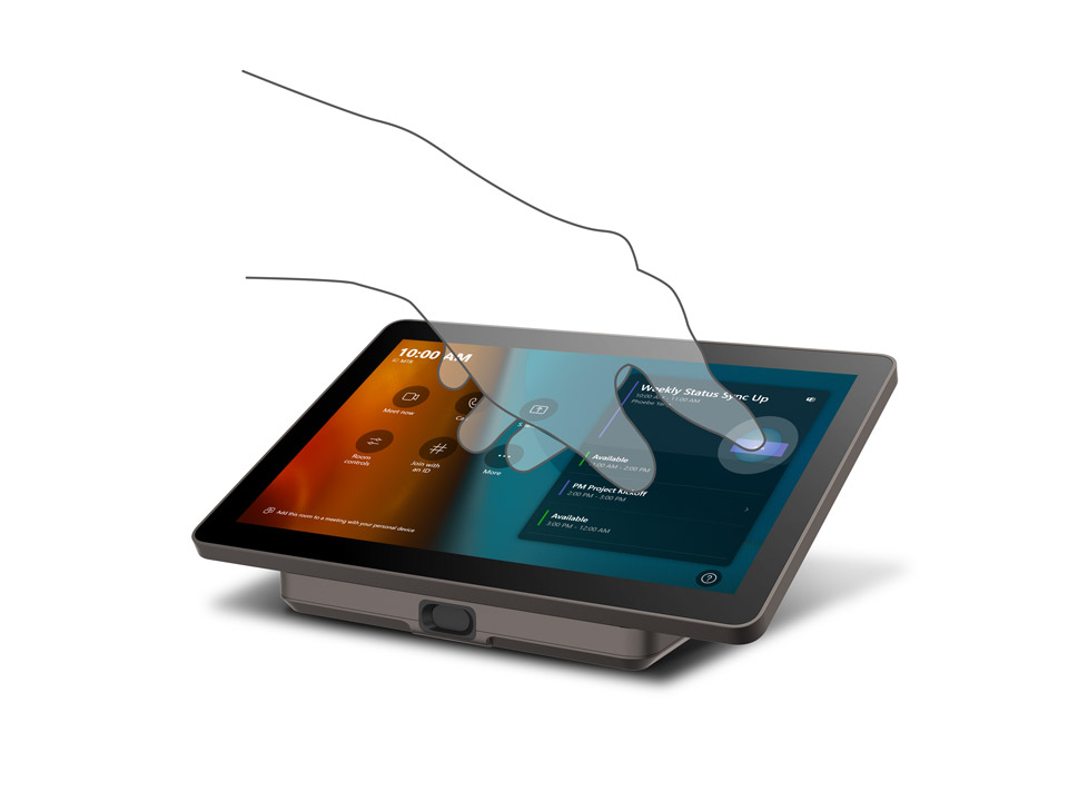 TeamJoin Touch Console providing full meeting control at your fingertips.