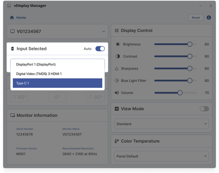 ViewSonic LCD Display vDisplay Manager