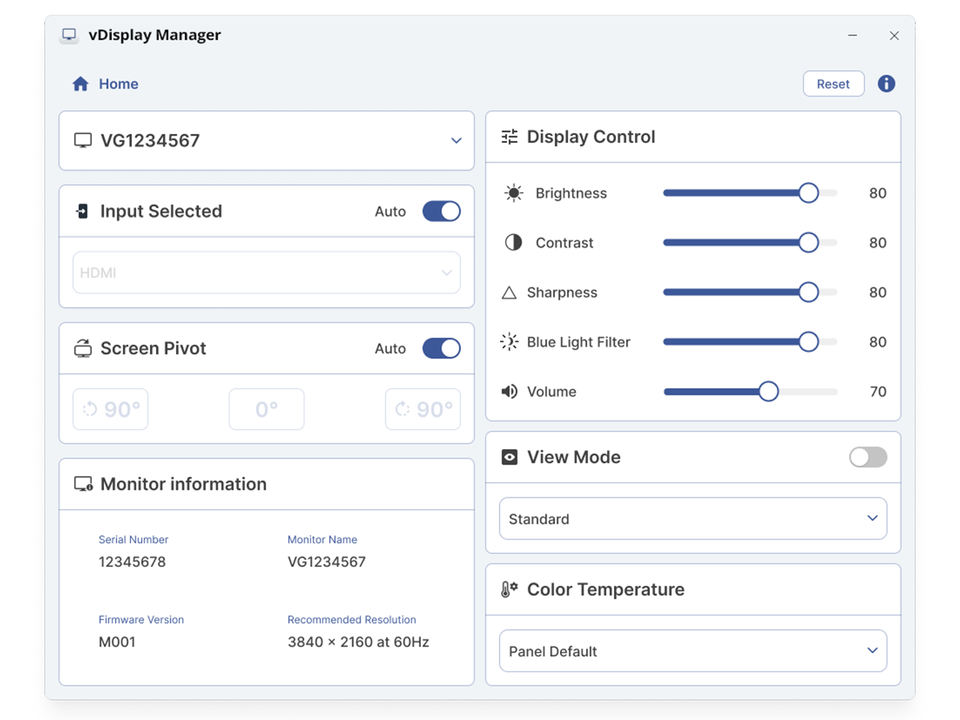 Centralized OSD Settings for Easy Access