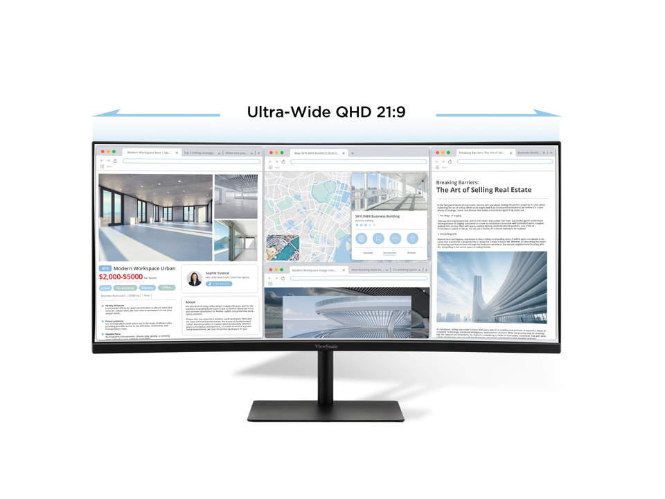 Verbluffende UWQHD-resolutie op een 21:9 ultragroot scherm 1