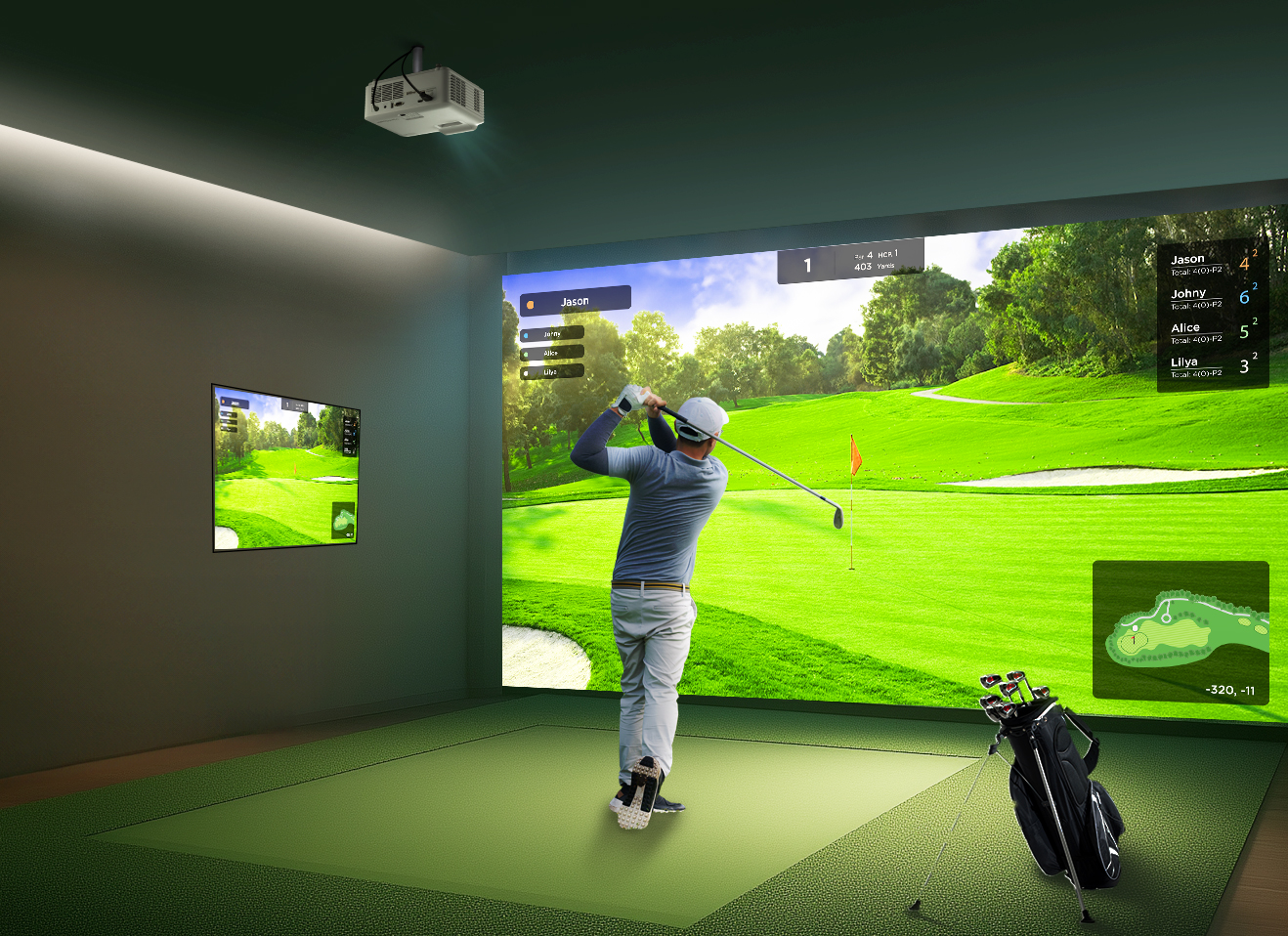 Golf Simulation Projectors