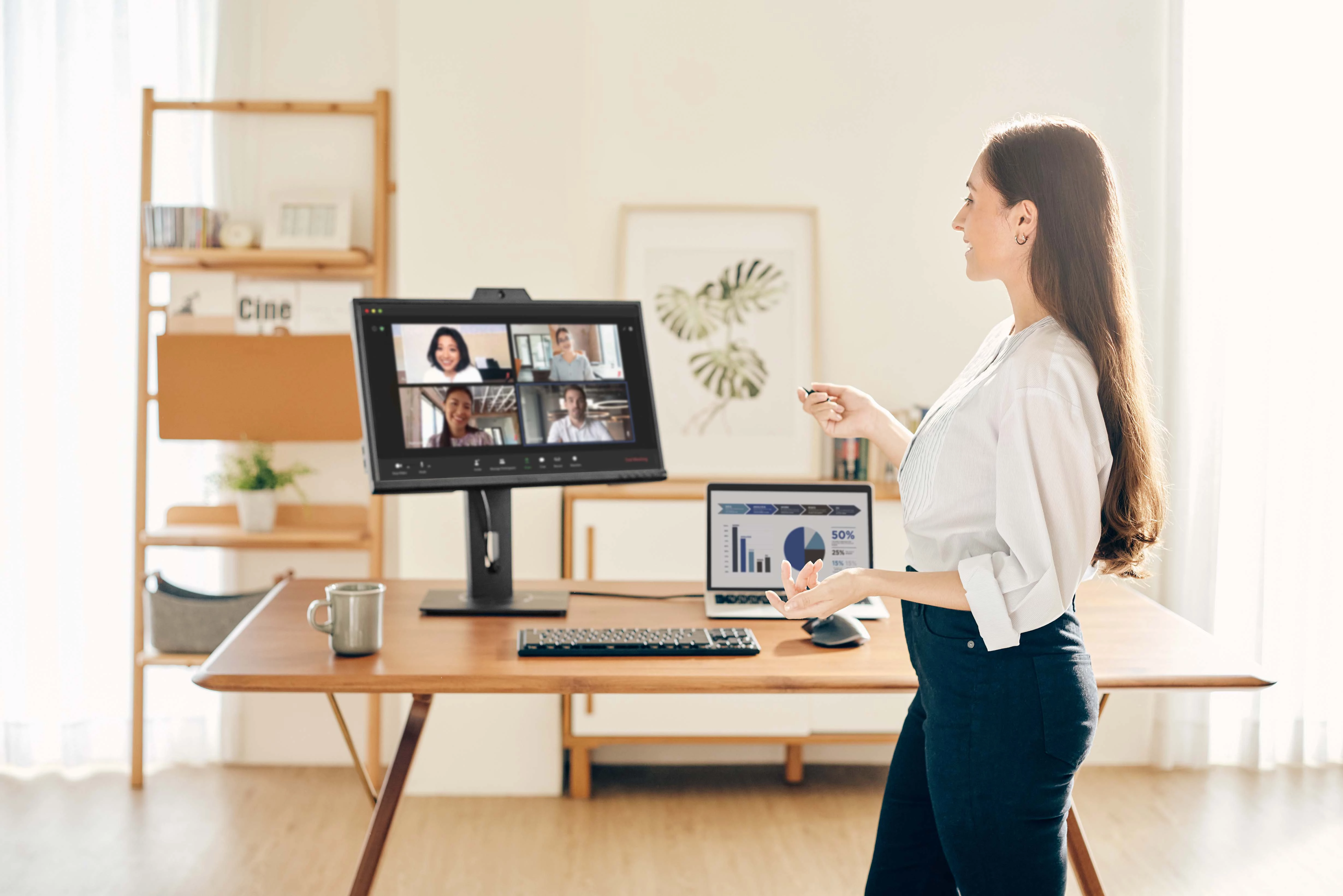AI-enabled Video Conferencing Monitor for Team Collaboration
